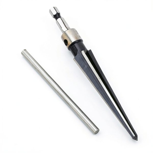 T Handle Tapered Reamer Set, 1/8"-1/2" 3/16"-5/8"Tapered 6 Fluted Chamfer Reaming Woodworker Tool for Steel Wood Alloy-6