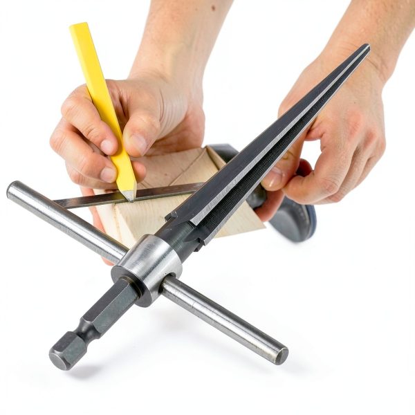 T Handle Tapered Reamer Set, 1/8"-1/2" 3/16"-5/8"Tapered 6 Fluted Chamfer Reaming Woodworker Tool for Steel Wood Alloy-3